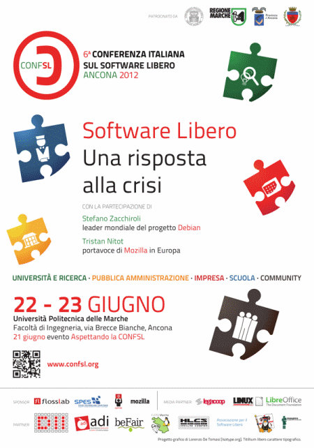 Locandina 6° Conferenza Italiana sul Software Libero